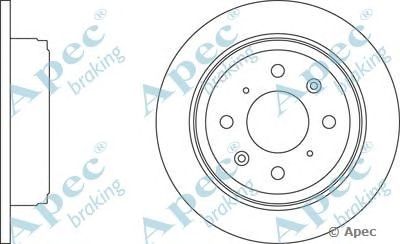 APEC BRAKING dsk257 -  Тормозной диск